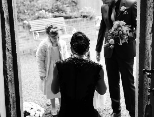 bride in black